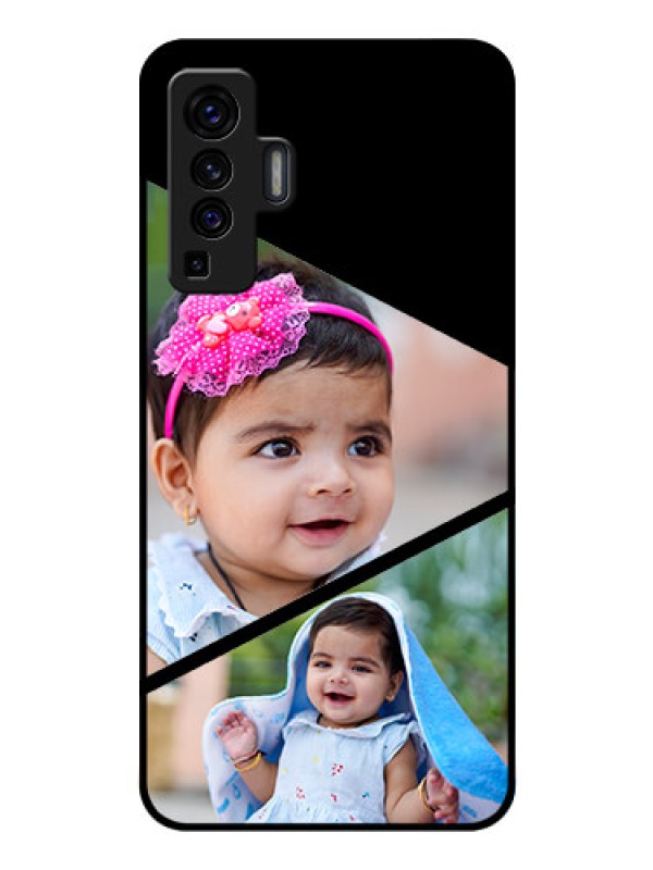 Custom Vivo X50 Custom Glass Phone Case - Semi Cut Design