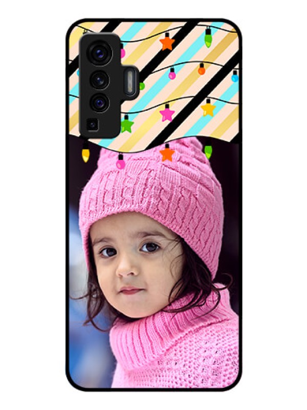 Custom Vivo X50 Custom Glass Mobile Case - Lights Hanging Design