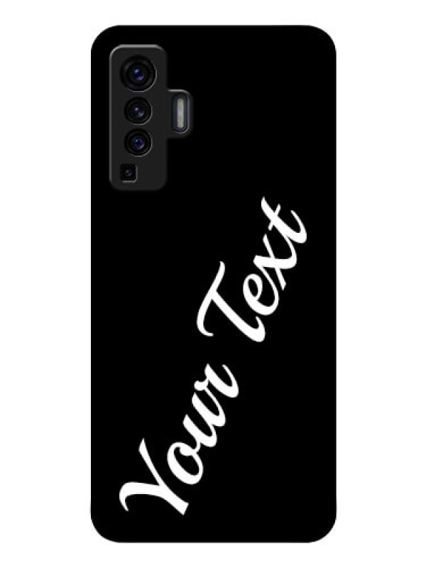 Custom Vivo X50 Custom Glass Mobile Cover with Your Name