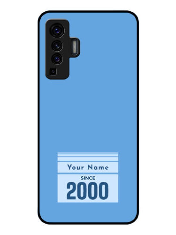 Custom Vivo X50 Custom Glass Mobile Case - Custom Year of birth Design