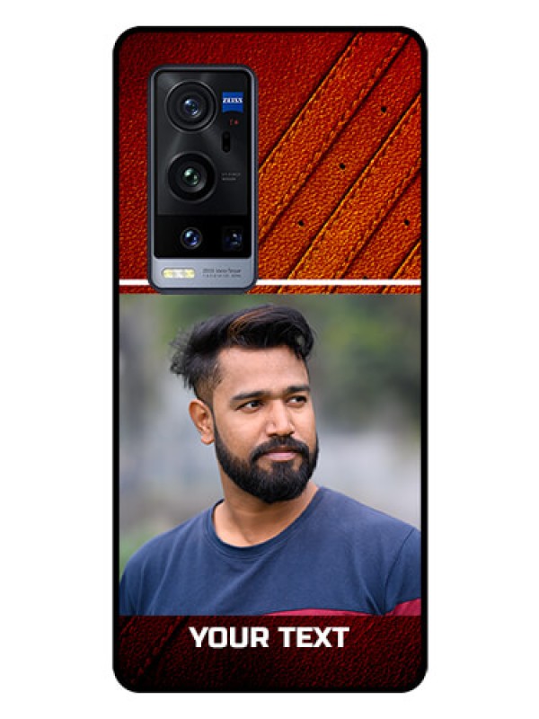 Custom Vivo X60 Pro Plus 5G Personalized Glass Phone Case - Leather Phone Case Design