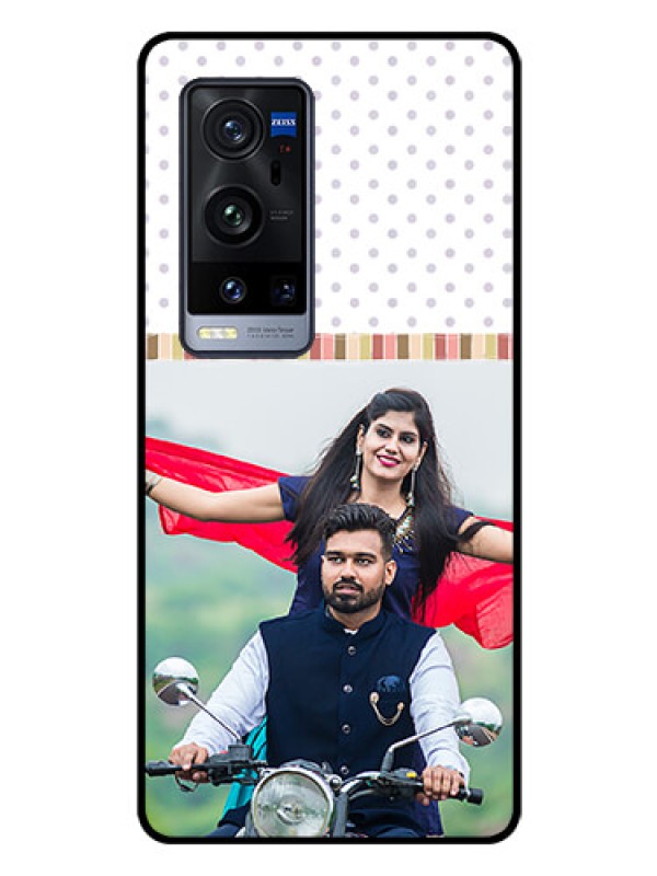 Custom Vivo X60 Pro Plus 5G Photo Printing on Glass Case - Cute Family Design
