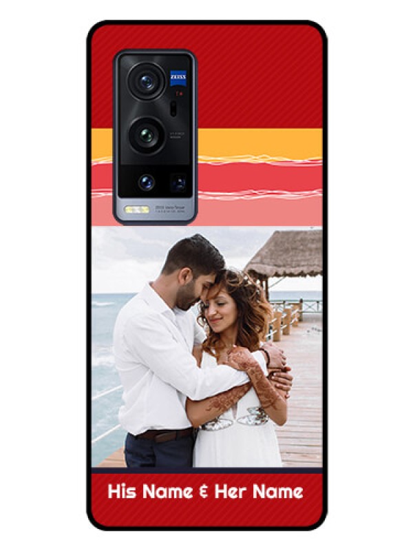 Custom Vivo X60 Pro Plus 5G Custom Glass Mobile Case - Colorful Case Design