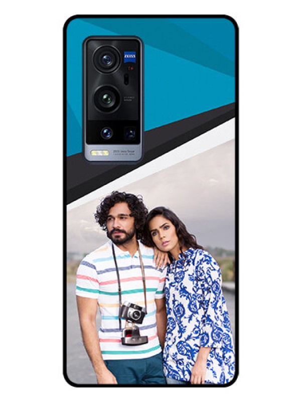 Custom Vivo X60 Pro Plus 5G Photo Printing on Glass Case - Simple Pattern Photo Upload Design