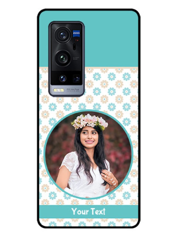 Custom Vivo X60 Pro Plus 5G Custom Glass Mobile Case - Beautiful Flowers Design