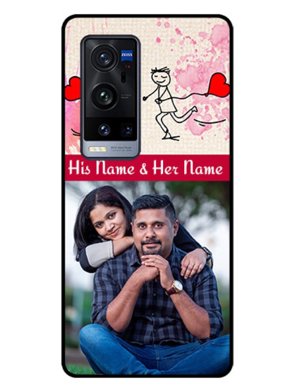 Custom Vivo X60 Pro Plus 5G Photo Printing on Glass Case - You and Me Case Design