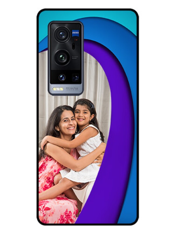 Custom Vivo X60 Pro Plus 5G Photo Printing on Glass Case - Simple Pattern Design