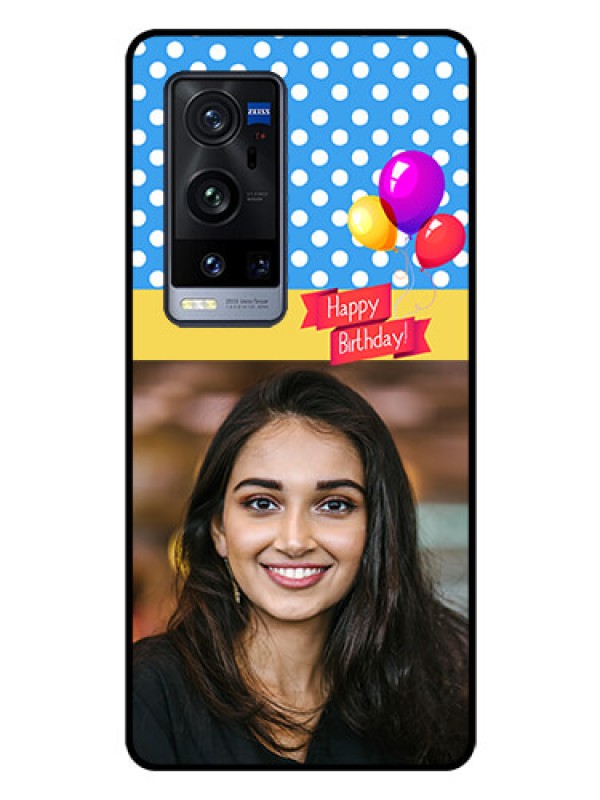 Custom Vivo X60 Pro Plus 5G Custom Glass Mobile Case - Happy Birthday Design