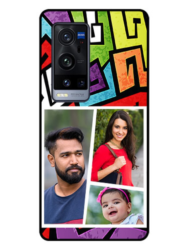 Custom Vivo X60 Pro Plus 5G Custom Glass Phone Case - Graffiti pattern Design