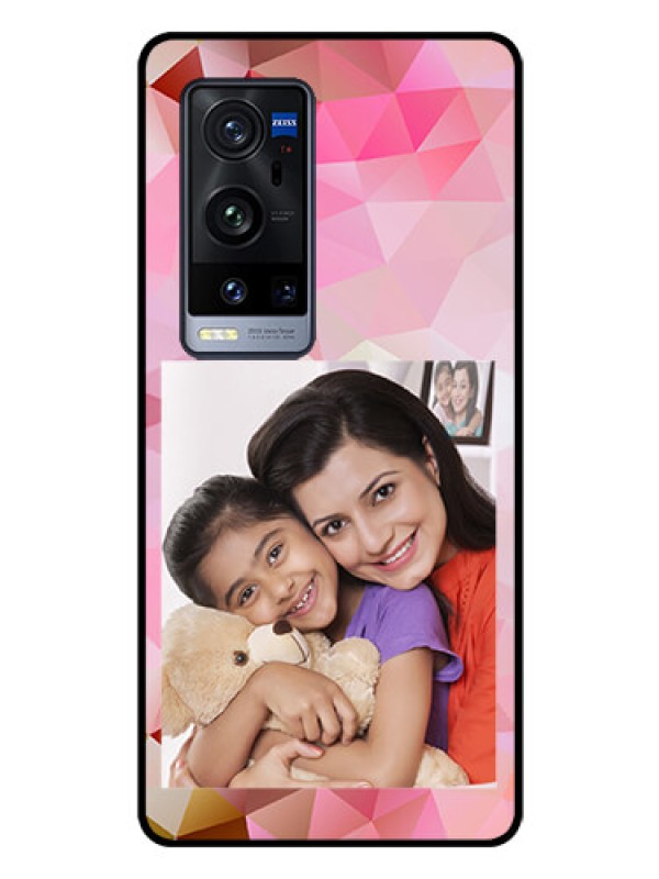 Custom Vivo X60 Pro Plus 5G Photo Printing on Glass Case - Abstract Triangle Design