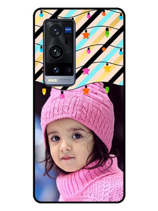 Custom Vivo X60 Pro Plus 5G Custom Glass Mobile Case - Lights Hanging Design