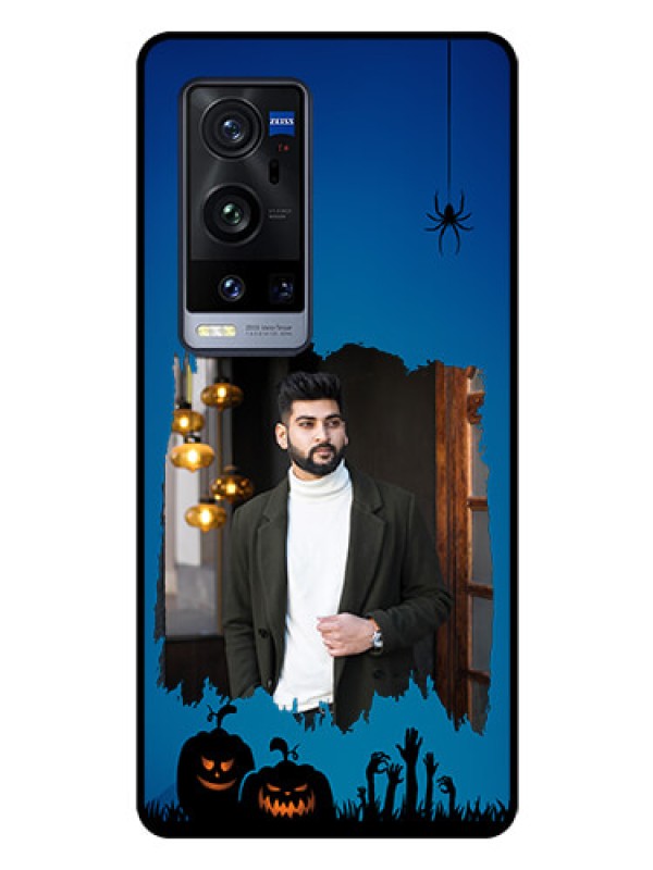 Custom Vivo X60 Pro Plus 5G Photo Printing on Glass Case - with pro Halloween design 