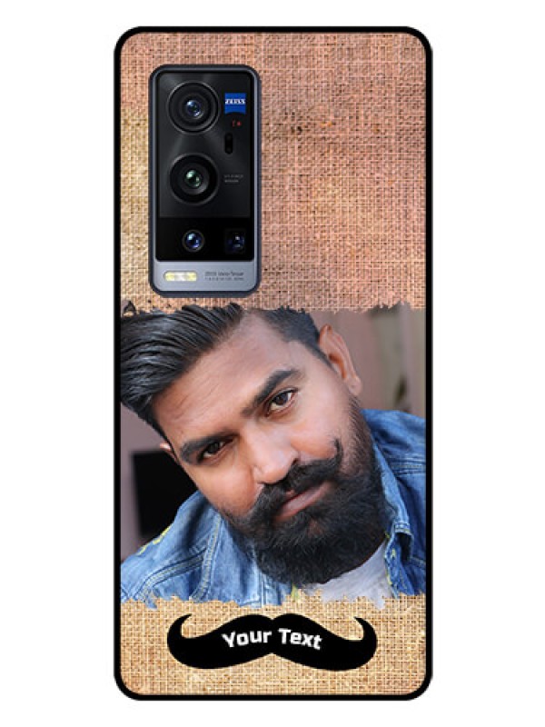 Custom Vivo X60 Pro Plus 5G Personalized Glass Phone Case - with Texture Design