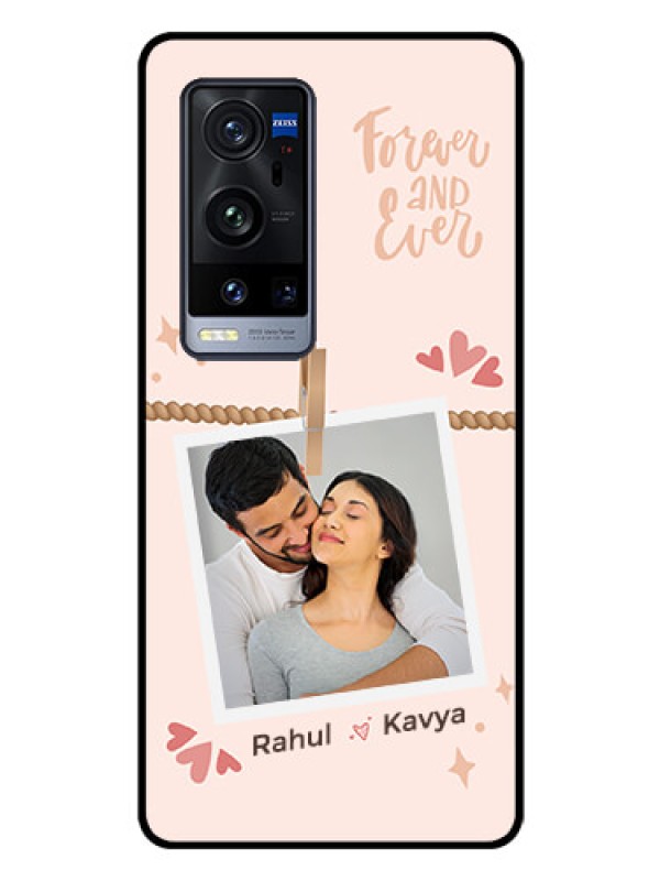 Custom Vivo X60 Pro Plus 5G Custom Glass Phone Case - Forever and ever love Design