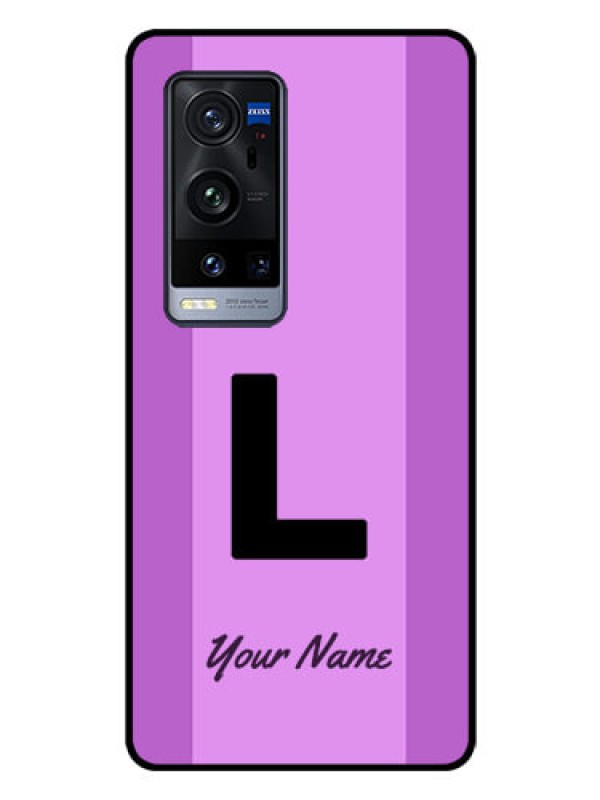 Custom Vivo X60 Pro Plus 5G Custom Glass Phone Case - Tricolor custom text Design