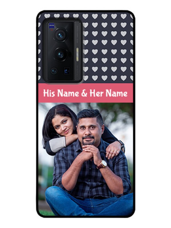 Custom Vivo X70 Pro 5G Custom Glass Mobile Case - Love Symbols Design