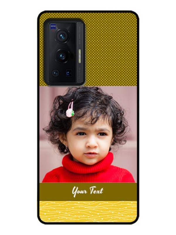 Custom Vivo X70 Pro 5G Custom Glass Phone Case - Simple Green Color Design