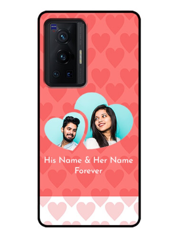 Custom Vivo X70 Pro 5G Personalized Glass Phone Case - Couple Pic Upload Design