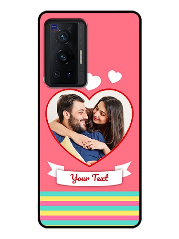 Custom Vivo X70 Pro 5G Photo Printing on Glass Case - Love Doodle Design