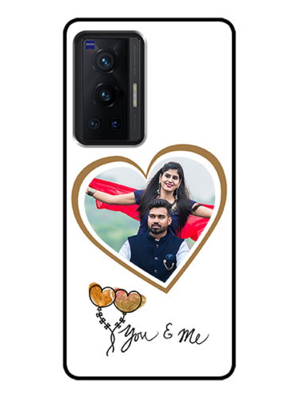Custom Vivo X70 Pro 5G Custom Glass Mobile Case - You & Me Design