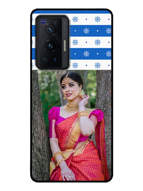 Custom Vivo X70 Pro 5G Photo Printing on Glass Case - Snow Pattern Design