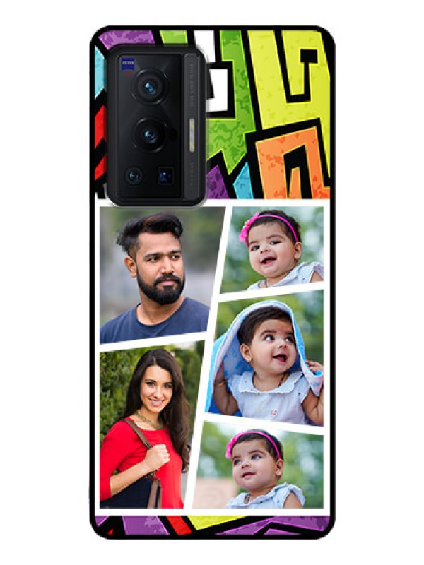 Custom Vivo X70 Pro 5G Custom Glass Phone Case - Graffiti pattern Design