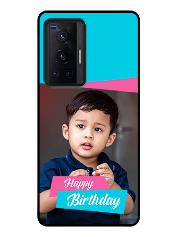 Custom Vivo X70 Pro 5G Personalized Glass Phone Case - Image Holder with 2 Color Design