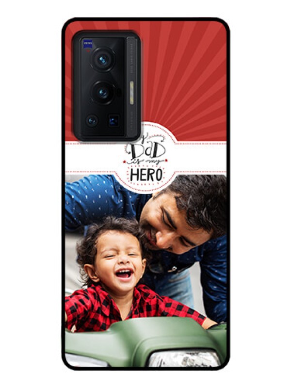 Custom Vivo X70 Pro 5G Photo Printing on Glass Case - My Dad Hero Design