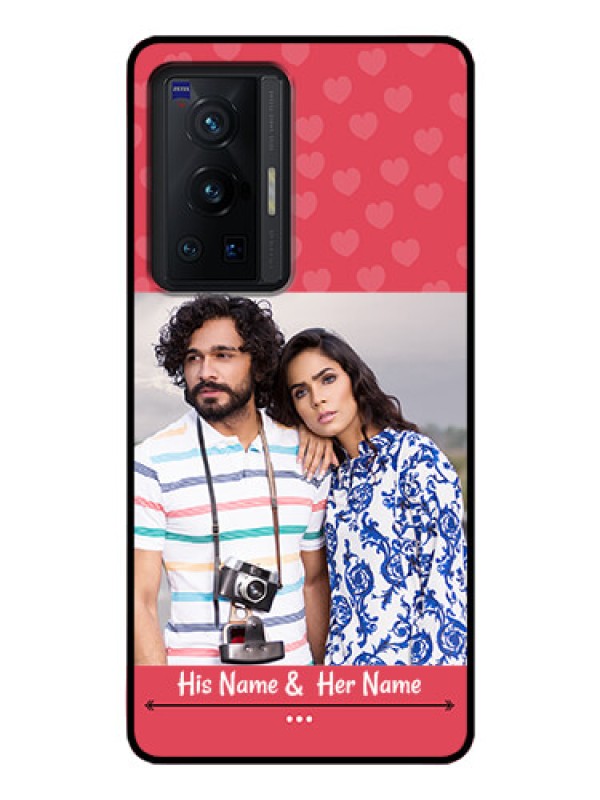 Custom Vivo X70 Pro 5G Photo Printing on Glass Case - Simple Love Design