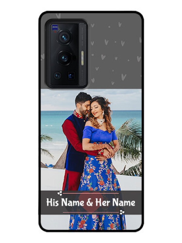 Custom Vivo X70 Pro 5G Custom Glass Mobile Case - Buy Love Design with Photo Online