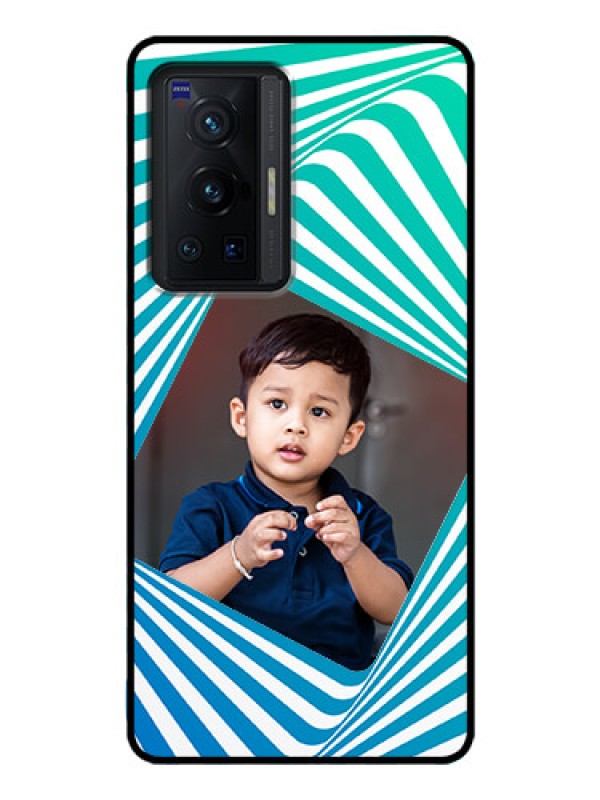 Custom Vivo X70 Pro 5G Personalized Glass Phone Case - Abstract Spiral Design