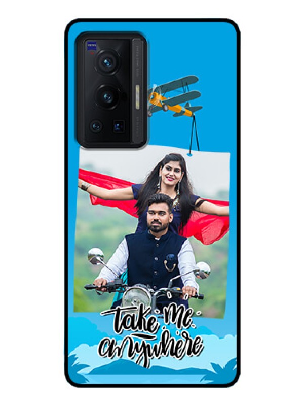 Custom Vivo X70 Pro 5G Custom Glass Mobile Case - Traveller Design