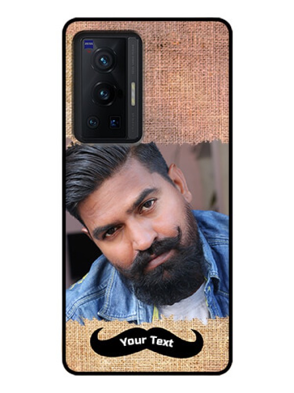 Custom Vivo X70 Pro 5G Personalized Glass Phone Case - with Texture Design
