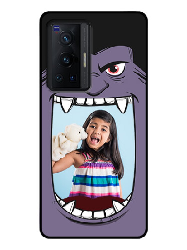 Custom Vivo X70 Pro 5G Custom Glass Phone Case - Angry Monster Design