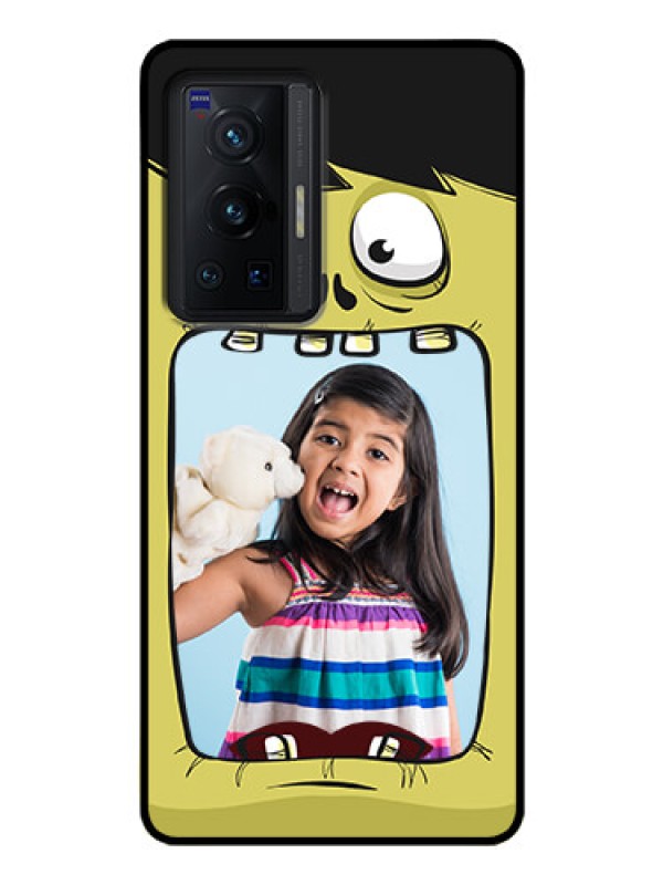 Custom Vivo X70 Pro 5G Personalized Glass Phone Case - Cartoon monster back case Design