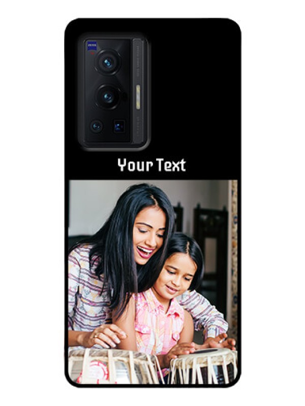 Custom Vivo X70 Pro 5G Photo with Name on Glass Phone Case