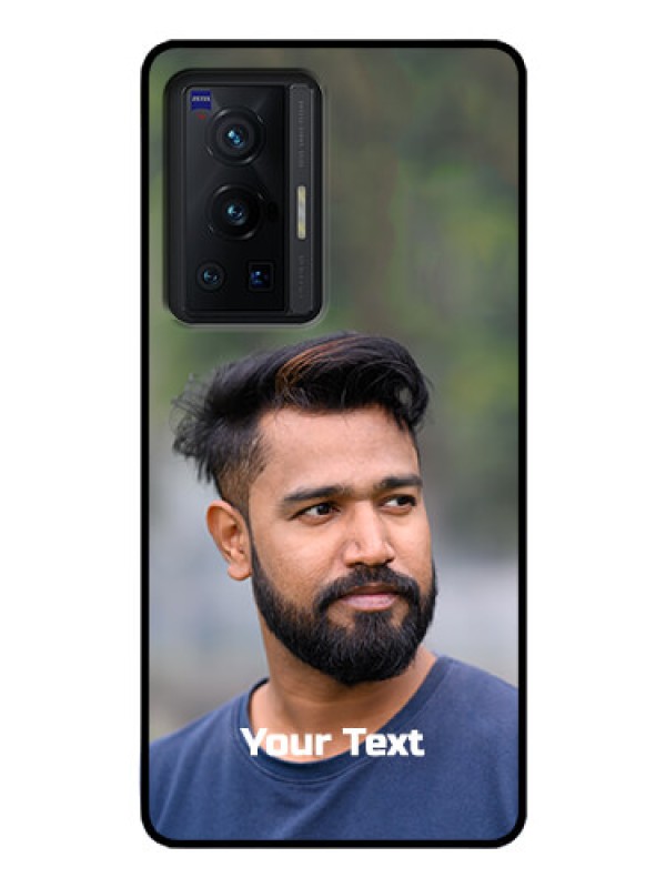 Custom Vivo X70 Pro 5G Glass Mobile Cover: Photo with Text