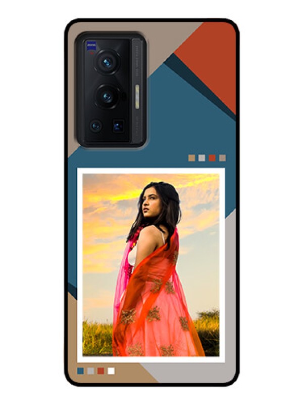 Custom Vivo X70 Pro 5G Personalized Glass Phone Case - Retro color pallet Design