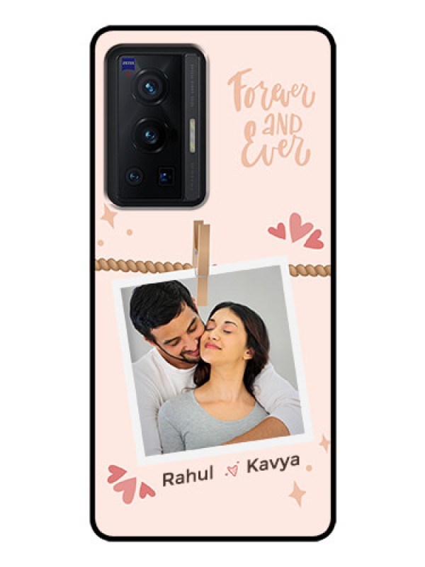 Custom Vivo X70 Pro 5G Custom Glass Phone Case - Forever and ever love Design