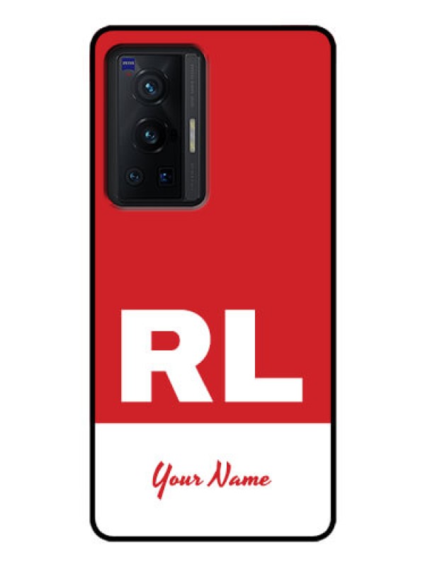 Custom Vivo X70 Pro 5G Personalized Glass Phone Case - dual tone custom text Design