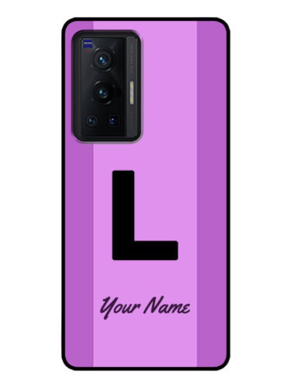 Custom Vivo X70 Pro 5G Custom Glass Phone Case - Tricolor custom text Design