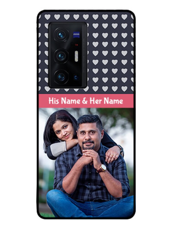 Custom Vivo X70 Pro Plus 5G Custom Glass Mobile Case - Love Symbols Design