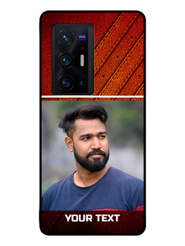 Custom Vivo X70 Pro Plus 5G Personalized Glass Phone Case - Leather Phone Case Design