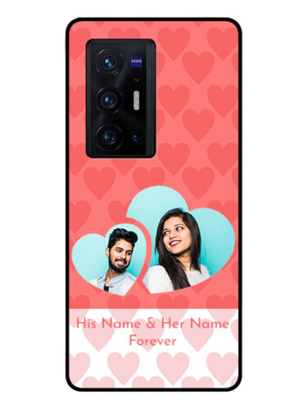 Custom Vivo X70 Pro Plus 5G Personalized Glass Phone Case - Couple Pic Upload Design