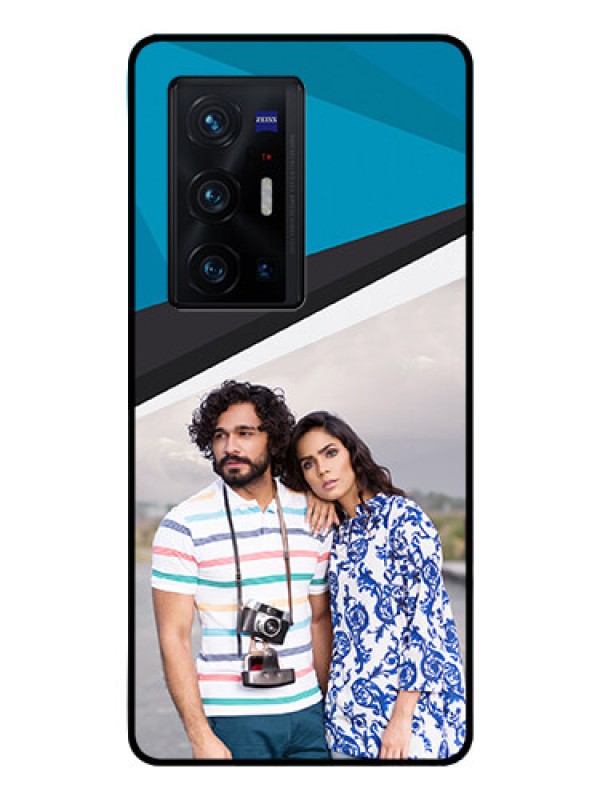 Custom Vivo X70 Pro Plus 5G Photo Printing on Glass Case - Simple Pattern Photo Upload Design