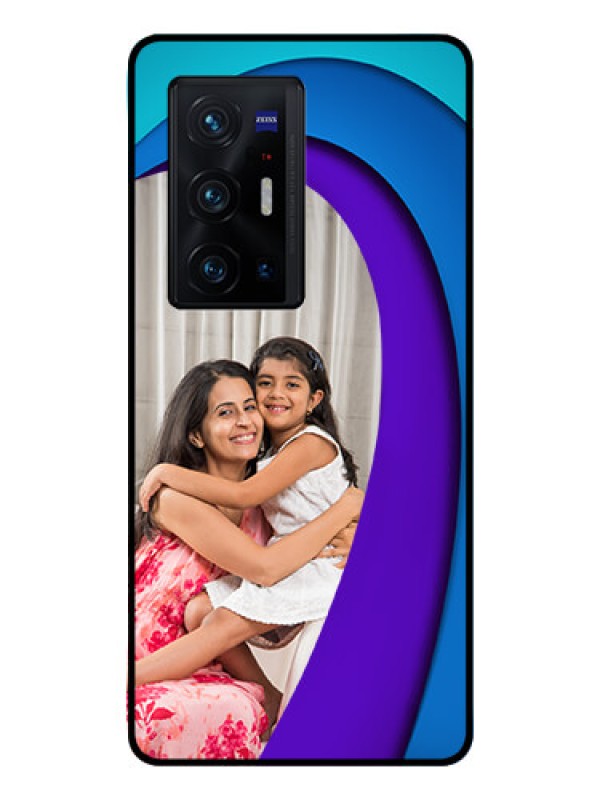 Custom Vivo X70 Pro Plus 5G Photo Printing on Glass Case - Simple Pattern Design