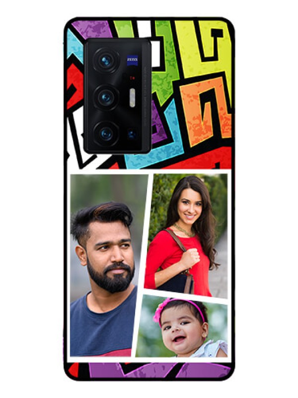 Custom Vivo X70 Pro Plus 5G Custom Glass Phone Case - Graffiti pattern Design