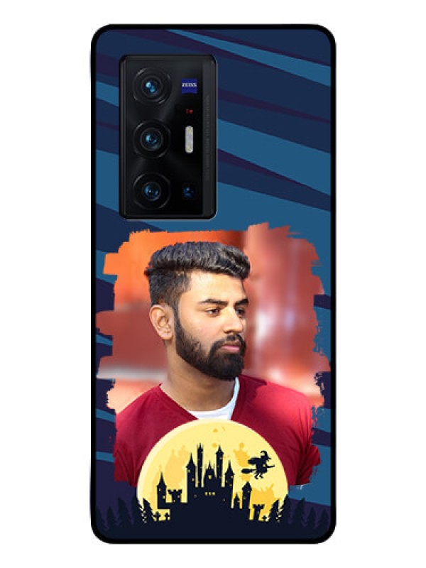 Custom Vivo X70 Pro Plus 5G Photo Printing on Glass Case - Halloween Witch Design