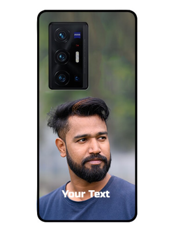 Custom Vivo X70 Pro Plus 5G Glass Mobile Cover: Photo with Text