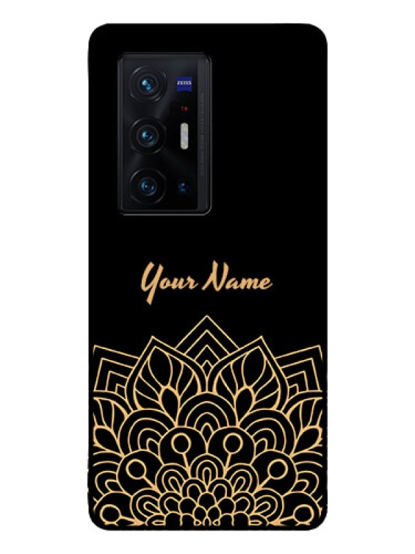 Custom Vivo X70 Pro Plus 5G Custom Glass Phone Case - Golden mandala Design